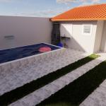 CAS261379 Casa Nova em Fase de Obra à Venda em Itanhaém – 02 Dormitórios com Piscina
